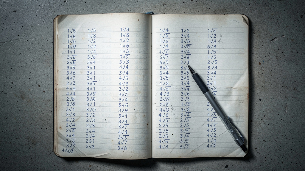 Tabela pierwiastków matematycznych – najważniejsze wartości